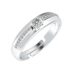 Anillos de Plata de Ley 925 de Primera Calidad para Mujer, con Zirconia y Oro de 18K, Clásicos, Religiosos, para Compromiso y Boda - Product Image 1