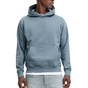 2025 nouveau Style lourd épaule tombante sweat à capuche personnalisé impression Logo haute qualité coton surdimensionné à capuche Streetwear épais polaire - Product Image 1