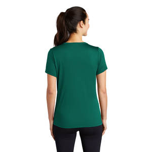 Camiseta de manga corta con cuello redondo para mujer, Camiseta básica suave - Product Image 2