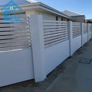 Yüksek kaliteli çit panelleri alüminyum yeni tasarım bahçe Metal lazer kesim Wall Trellis eskrim gizlilik alüminyum çit