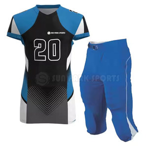Uniforme de Fútbol Americano Personalizado de Último Diseño, Manga Corta, Transpirable, 100% Poliéster, Servicio OEM Disponible - Product Image 6