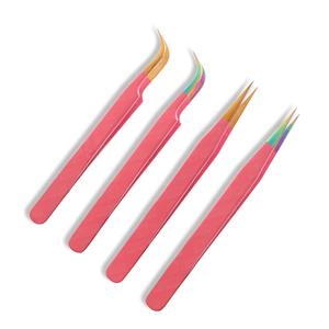 Pinzas de extensión de pestañas de acero inoxidable japonesas con etiqueta privada hecha a mano de calidad personalizada Premium más vendida - Product Image 2