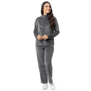 OEM ODM Gimnasio Sudadera Jogger Set 100% Algodón Personalizado Chenille Bordado XL Tamaño Chándal para Mujeres adultas Tops cortos Longitud - Product Image 6
