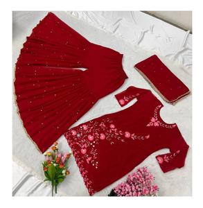 ชุดเดรสสตรี sarara ดีไซน์สวยเซ็กซี่สำหรับผู้หญิงเสื้อผ้าอินเดียและปากีสถาน - Product Image 1