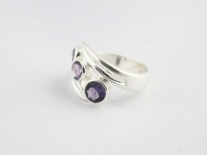 Amethyst <b>Silver</b> <b>Ring</b> February Birthstone <b>Ring</b> 925 Sterling <b>Silver</b> Engagement <b>Ring</b> Gift - Product Image 2