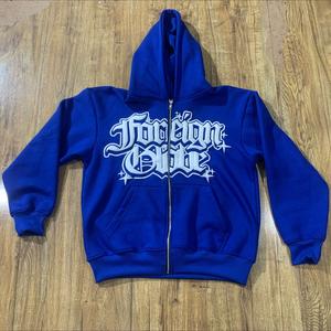 Sudaderas con Capucha para Hombre, Estilo Urbano, de Alta Calidad, Estampado Puff, Tejido Grueso de 450 GSM, Felpa de Algodón, Sudaderas y Hoodies para Hombre - Product Image 1