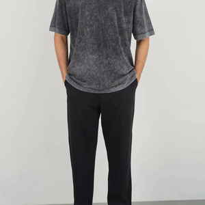 Camiseta de tacto suave para hombre, ropa de calle de moda, ropa para viajes, gimnasio, salón, uso diario, cómodo, informal, suministro a granel - Product Image 1