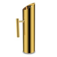 Carafe à eau moderne en acier inoxydable écologique avec poignée et couvercle, dorée, avec protection anti-glace, pour la maison, les restaurants, les bureaux et les fêtes