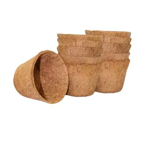 Vietnam High Quality Factory Prices Coconut Coir Pot 100% Natural Coconut fibers from Coconut Husks.