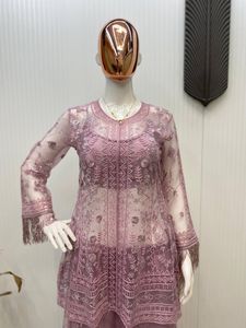 Conjunto Sharara de Red con Diseño de Mariposas, Estilo Indio-Pakistaní, Hermoso y Elegante, Traje Étnico para Fiestas y Bodas, para Mujer - Product Image 2