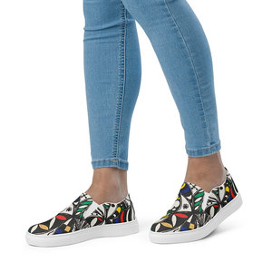 Orisun VI da donna espadrillas in tela Slip-On morbida imbottitura in gomma EVA soletta Oxford per camminare per l'estate autunno inverno - Product Image 6