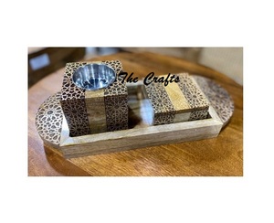 Quemador de incienso Mabkhara de madera con caja para Oud y bandeja, quemador de incienso Mubkhar de calidad superior al precio más bajo. - Product Image 4