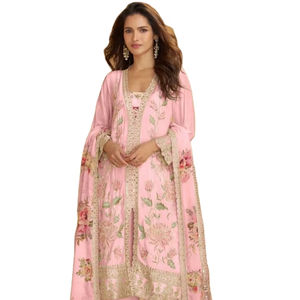 Nueva Colección de Salwar Kameez con Bordado Digital Chinon de Diseñador Pakistaní - Product Image 1