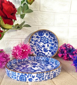 Plateau en MDF avec revêtement en émail Parfait pour servir Grand plateau en MDF en bois Plateau de service - Product Image 3