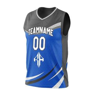 Camisetas de baloncesto de sublimación para hombre al por mayor de calidad superior 100% poliéster logotipo personalizado de alta calidad verano Atlántico - Product Image 2