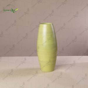 Vase de table en bambou enroulé personnalisable fait à la main - Matériel naturel écologique et décoration durable par Thanh Nam Arts JSC - Product Image 4