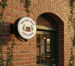 Boîte à lumière LED circulaire rotative – Panneau publicitaire lumineux extérieur/intérieur 60 cm - Product Image 2