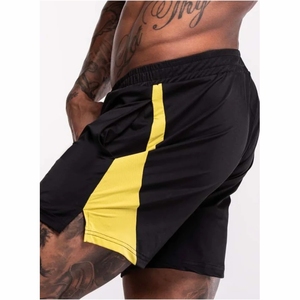 <b>Men's</b> 100% Polyester Athletic <b>Shorts</b> Custom Design Quick Dry Sports Workout Running Wear Solid Pattern Print - Product Image 4