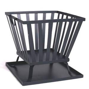 Classic style iron <b>fire</b> pit with extra wide <b>fire</b> bowl and strong forged base made for rural evening warmth - Product Image 5