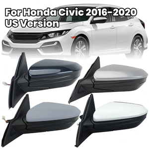 Specchietto Retrovisore Laterale a 3 Pin per <span class=keywords><strong>Honda</strong></span> <span class=keywords><strong>Civic</strong></span> 2016-2020 Versione USA, Regolazione <span class=keywords><strong>Elettrica</strong></span>, Accessori Auto - Product Image 1