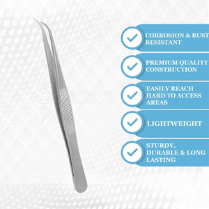 Forceps médical professionnel de habillage avec le corps durable d'acier inoxydable pour le soin d'hôpital et les procédures cliniques - Product Image 4