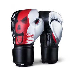 Guantes de Boxeo de Cuero Genuino de Alta Calidad al por Mayor, con Cordones, Diseño de Color Personalizado, Duraderos, Transpirables, para Competencia y Sparring - Product Image 2
