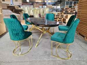 Ensembles de salle à manger modernes et convertibles de luxe, meubles élégants en bois et en métal pour la maison, l'hôtel, le restaurant, les villas et les espaces de vie - Product Image 3