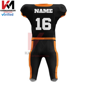 Uniformes de football américain de jeunesse de sublimation conçus sur mesure de la plus haute qualité pantalon intégré en jersey sergé personnalisé - Product Image 3