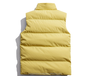 2024 nuevo chaleco coreano de algodón para hombre tendencia Otoño Invierno con gran hombro cálido abrigos dobles gruesos patrón de retazos - Product Image 2