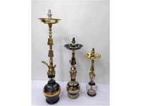 Meilleures chichas traditionnelles égyptiennes de luxe en laiton massif laqué, design Kamanja mini, gravure manuelle profonde, chichas de haute qualité pour fumer