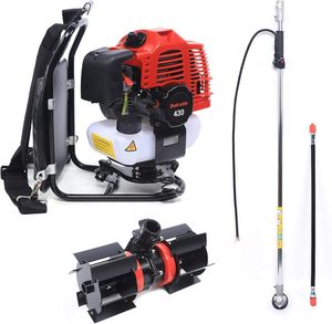 TOP SALES 43CC 2-Stroke Petrol <b>Backpack</b> Brush Cutter Mower Gardening <b>Tool</b> Nylon Line Metal Construction 300-400mm Cutting Width - Product Image 1