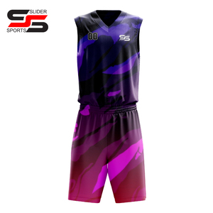 Uniformes de baloncesto bordados para hombres y mujeres, ropa deportiva de fábrica, poliéster, venta al por mayor, camisetas de uniformes de baloncesto - Product Image 3