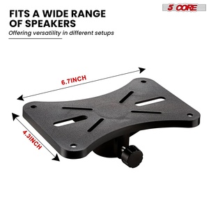 5 Core Speaker Stand <b>Tripod</b> Heavy Duty Adjustable 48" Universal Mount for PA DJ Studio - Product Image 6