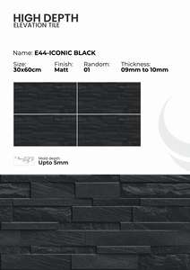 Intérieurs élégants et luxueux, stylés avec des carreaux muraux de haute profondeur, finition mate, 300x600 mm - Product Image 4