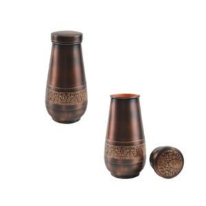 Carafe en cuivre nouvellement arrivée apporte de la chaleur aux espaces de vie modernes. Les carafes en cuivre symbolisent la pureté, la force et le bien-être. - Product Image 4