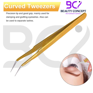 Eyelash Extension Tweezers Durable Stainless Steel Beauty Tool For Eyelash Isolation And Styling Work - Product Image 3