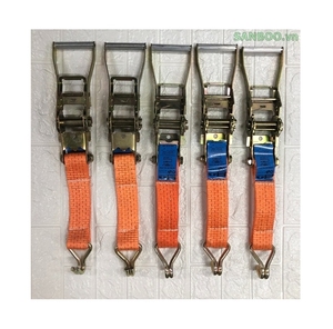 SANBOO Adjustable High-Strength Heavy-Duty Polyester <b>Ratchet</b> <b>Straps</b> Customizable Break Strength Weather-Resistant for Secure Tie - Product Image 1