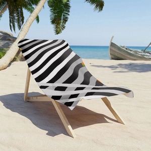 Super Absorbent Cooling Cotton Summer Beach <b>Towel</b> Soft Luxury Stripe Compressed Lightweight - Product Image 2