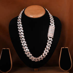 Custom 18mm Moissanite Diamond Cuban Link <b>Chain</b> 925 Sterling Silver <b>Rose</b> <b>Gold</b> Hip Hop Luxury Miami Style Body Jewelry to Gift - Product Image 5