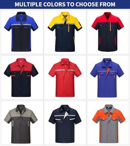 Fabricante personalizado Ropa DE TRABAJO Uniforme duradero Conjunto Ropa DE TRABAJO Diseño OEM Campo de petróleo/lavado de autos/conductor Camisa de manga corta/larga - Product Image 5