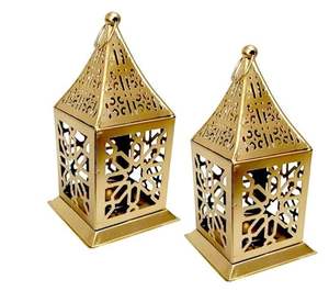 โคมไฟโลหะตกแต่งสไตล์โมร็อกโกสำหรับตกแต่งบ้านที่ออกแบบอย่างหรูหราเหมาะสำหรับการตกแต่งบ้านงานเลี้ยงและงานอีเวนต์ท็อป - Product Image 2