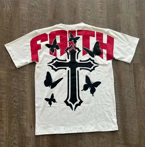 Camiseta de Manga Corta de Algodón 100% con Cuello Redondo, Personalizable con Logotipo, Impresión Serigráfica, Estilo Vintage para Hombre, Secado Rápido y Transpirable - Product Image 1