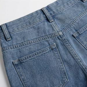 Premium Quality Denim <b>Jeans</b> Pants <b>Women's</b> Casual Fashion High Waist Pant Ladies Streetwear Washable Trousers Customized Color - Product Image 5