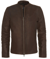 Veste en cuir noir solide pour homme, fabriquée sur mesure en peau de mouton véritable, style motard décontracté pour l'hiver, avec fermeture éclair