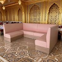 Nouvelle conception, banquette moderne de haute qualité, ensemble de canapés, revêtement en cuir PU, banquette pour hall d'accueil, réception, salon, hôtel et cantine scolaire