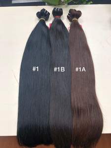 Extensión de trama de cabello humano Remy virgen de alta calidad tejido a máquina doble cutículas rectas naturales alineadas teñidas precio al por mayor - Product Image 2