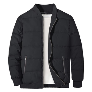 Veste bomber matelassée de haute qualité pour homme 2026, doublée, fermeture éclair intégrale, veste décontractée, veste en poly, coupe-vent épais, vêtements d'extérieur, hiver - Product Image 4