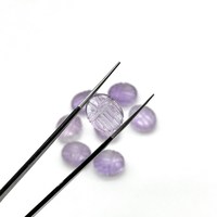 Ametyste rose en forme de scarabée 10x12mm, pierre précieuse sculptée en vrac, améthyste naturelle pour la fabrication de bijoux, fournisseur en gros de pierres précieuses