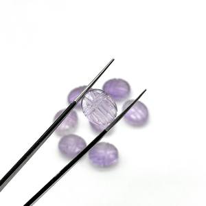 Perles de sculpture de scarabée en améthyste rose 12 MM Sculptées à la main Forme de scarabée Cristal Briolette Charme de bijoux - Product Image 2