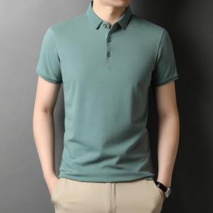 Polo athlétique en polyester extensible doux et confortable propriétés de contrôle de l'humidité adaptées aux uniformes de football et de tennis - Product Image 5